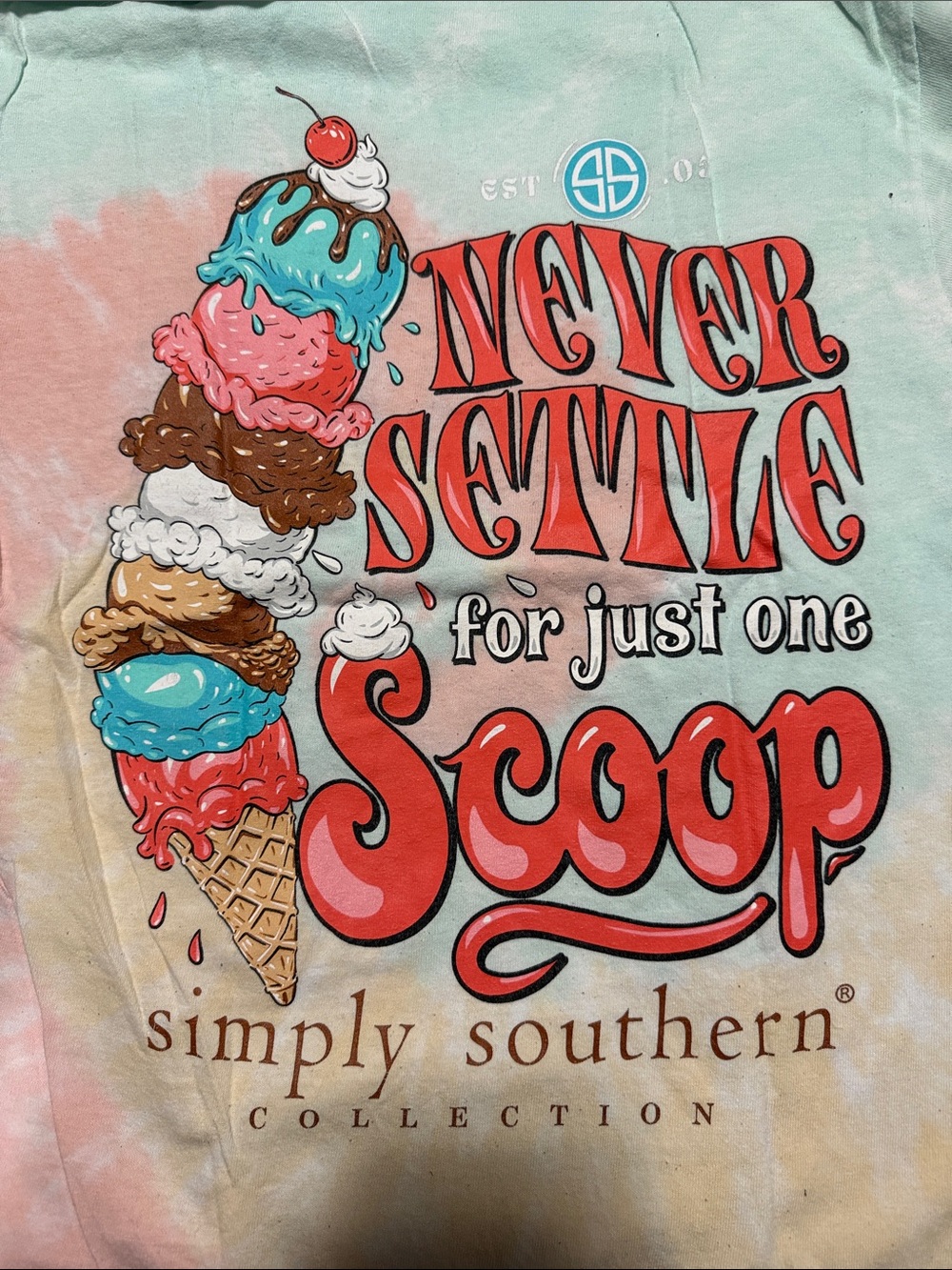 Never settling for just one scoop simply southern tee